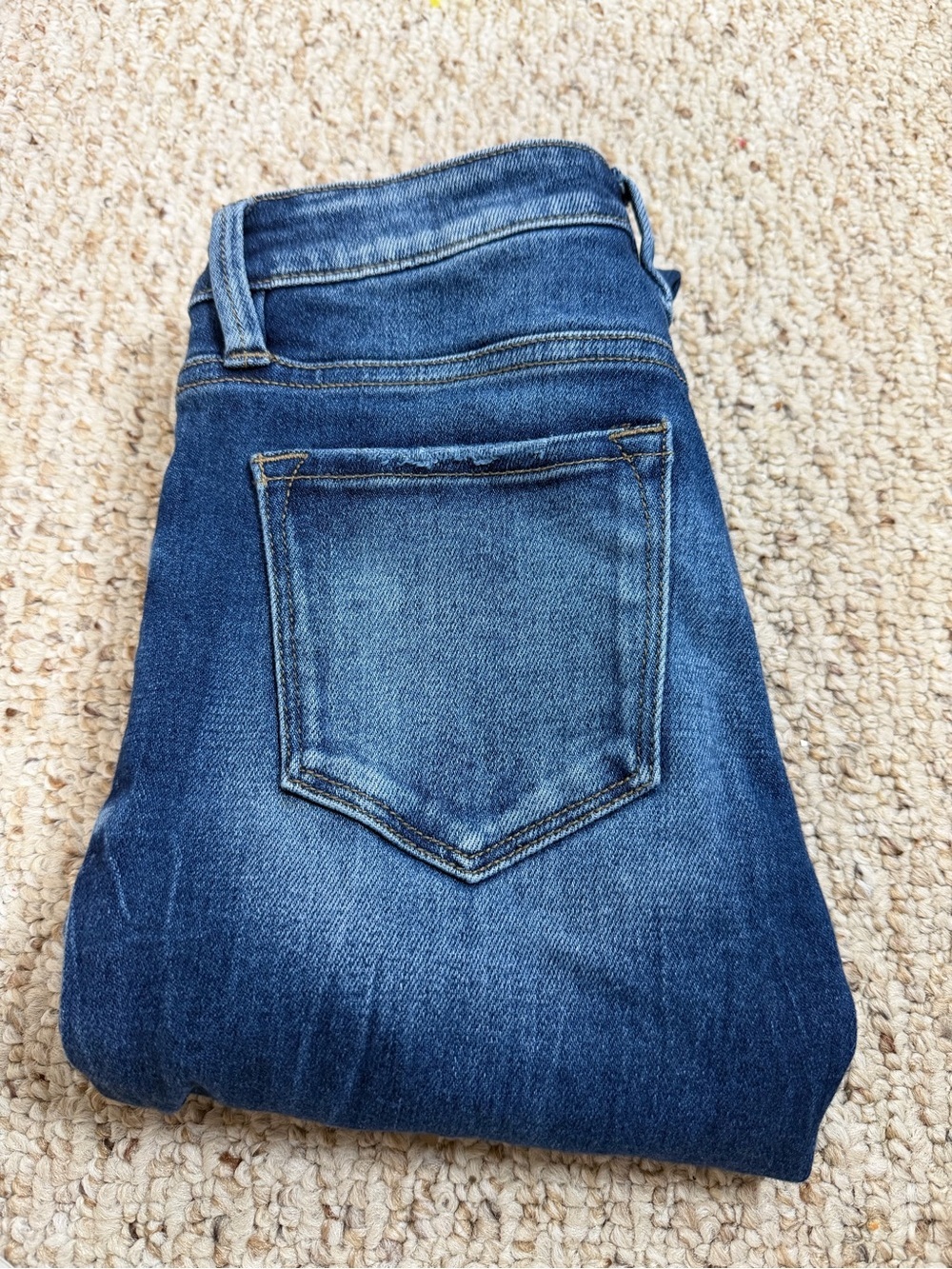 KanCan Dark Blue Distressed Skinny Mid rise Jeans size 25
